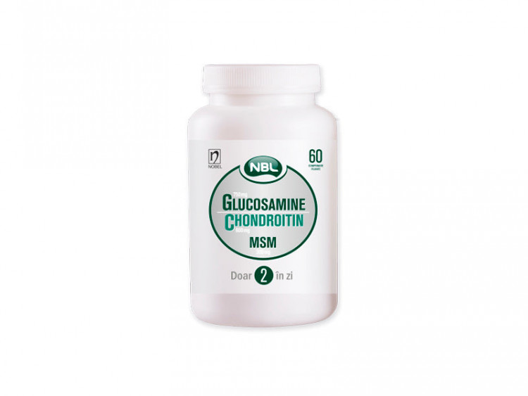 NBL Glucosamine 750mg + Chondroitin 600mg +MSM 300mg comp.film. - poza produsului