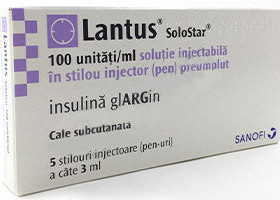 Lantus SoloStar 100U/ml sol.inj. stilou inject.preump. 3ml