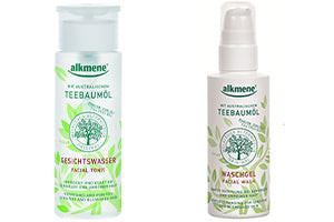Alkmene Gel de curatare cu ulei din arbore de ceai 150ml+Alkmene Lotiune tonica 150ml cadou - poza produsului