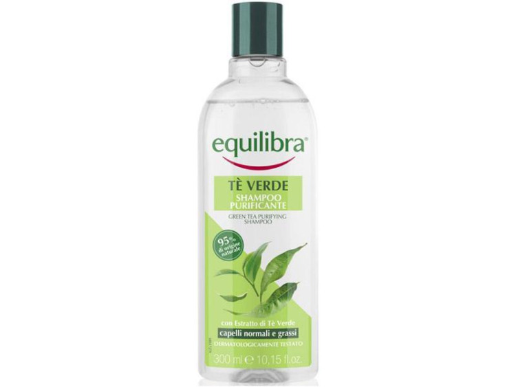 Equilibra Ceai verde Natural Sampon pu par cu tendinta de ingrasare 300ml - poza produsului