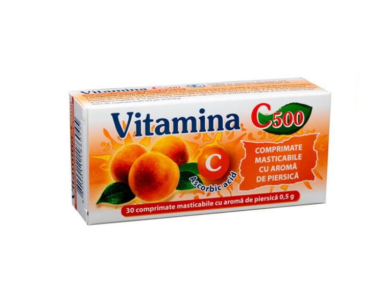 Vitamin C 500mg comp.mast. Portocala - poza produsului