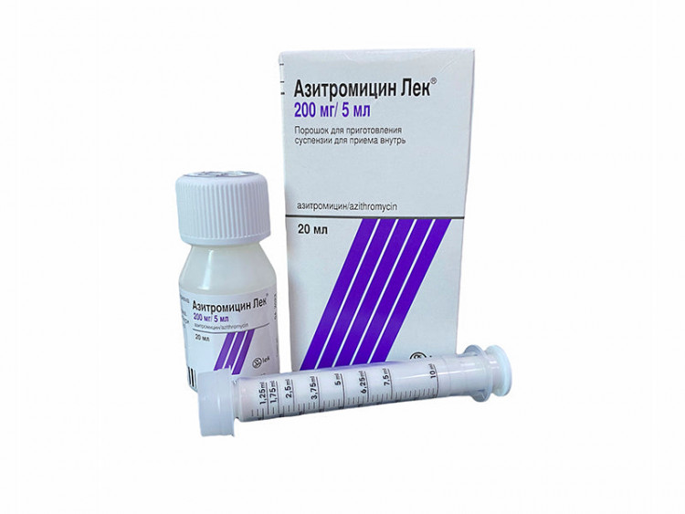 Azithromycin Lek 200mg/5ml pulb./susp.orala 20ml - poza produsului