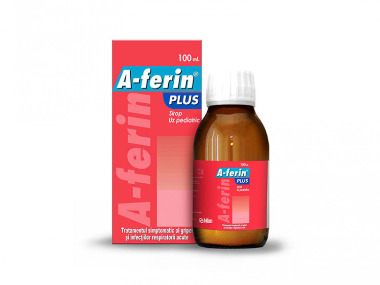 A-ferin Plus 160mg+1mg+15mg/5ml 100ml - poza produsului