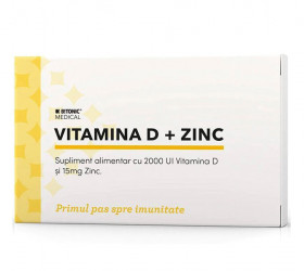 Bitonic Vitamina D3 2000 UI + Zinc 15mg caps. 15x2