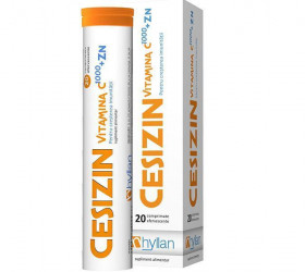 Vitamina C 1000mg +Zn 10mg Cesizin comp. eferv
