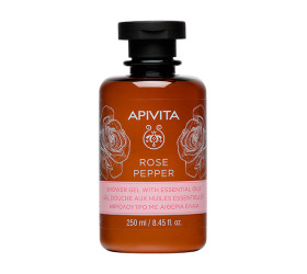 Apivita Gel de dus Rose Pepper cu uleiuri esentiale 250ml