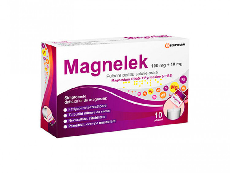 Magnelek 100mg/10mg pulb./sol.orala 3g - poza produsului