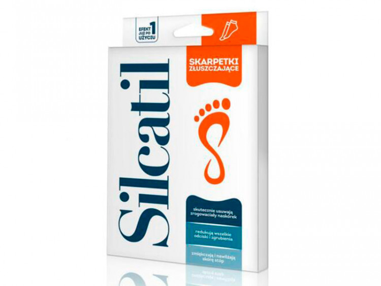 Silcatil Sosete exfoliante pu picioare 1 pereche - poza produsului