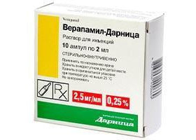 Verapamil 0.25% sol.inj. 2ml