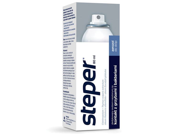 Steper Aerozol antibacterian/antifungic pu picioare 80ml - poza produsului