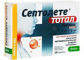 Septolete Total Lemon& Honey 3mg/1mg comp.