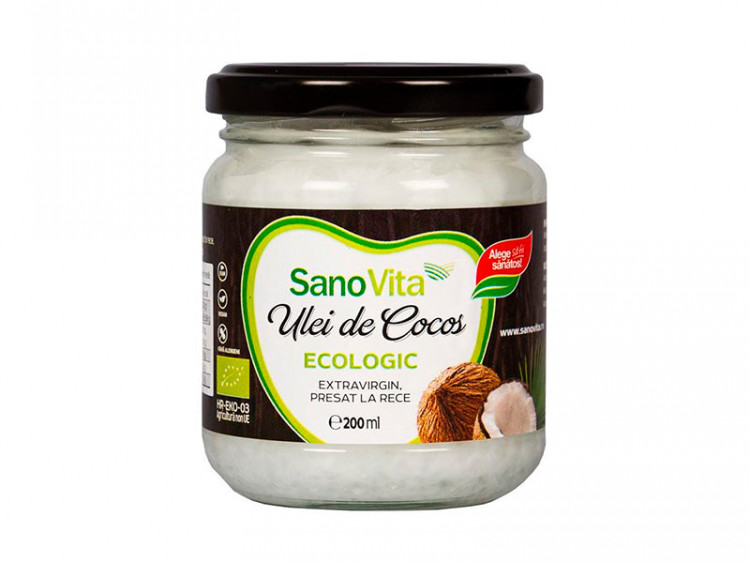 Sano Vita Eco Ulei de cocos Extravirgin 200ml - poza produsului