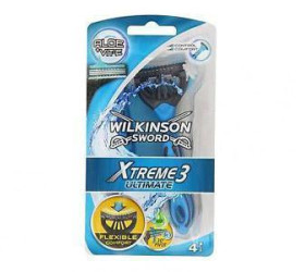 Wilkinson Sword Xtreme3 Ultimate Plus, Pachet 4 aparate de ras de unica folosin?a cu 3 lame