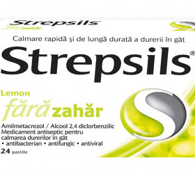 Strepsils Lamaie pastile f/zahar