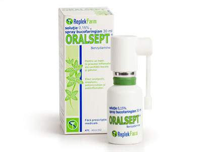 Oralsept 0.15% spray bucofaring, sol. 30ml - poza produsului