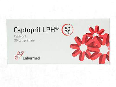 Captopril LPH 50mg comp. - poza produsului