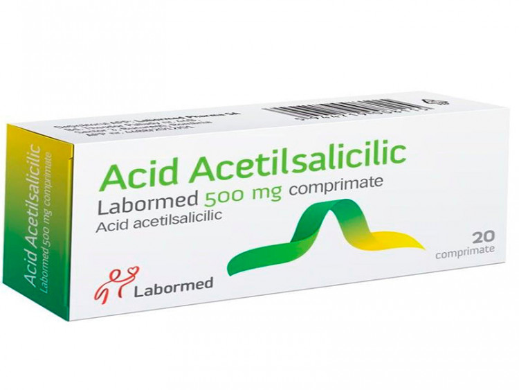 Acid acetilsalicilic LPH 500mg comp. - poza produsului