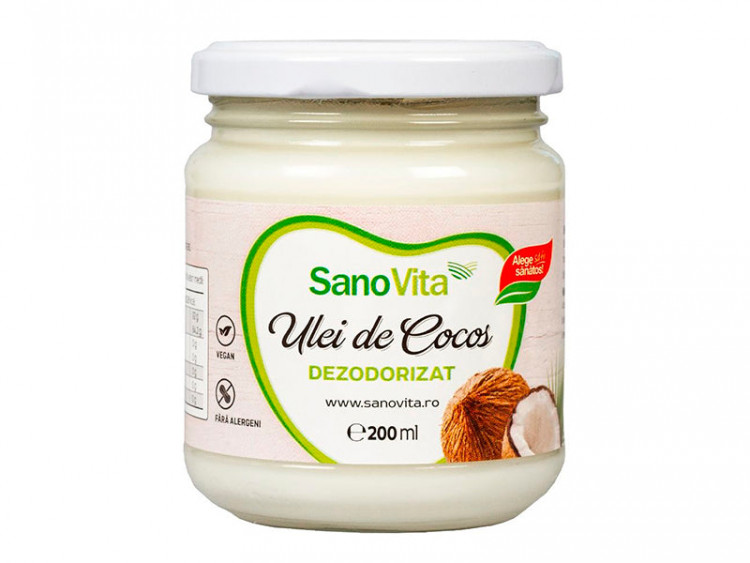 Sano Vita Ulei din cocos dezodorizat 200ml - poza produsului