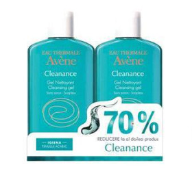 Avene Cleanance Gel curatare fara sapun 200ml duo pack