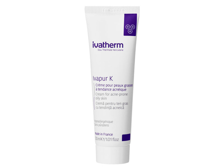 Ivatherm Ivapur K Crema ten gras cu tendinta acneica 30ml - poza produsului