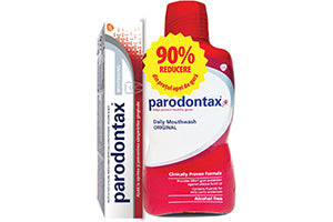 Parodontax Whitening pasta de dinti 75ml + apa de gura 500ml fara alcool (-90%) - poza produsului
