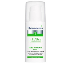 Pharmaceris T Crema peeling de noapte, gradul II de exfoliere 10% acid mandelic Sebo-Almond Peel 10%50ml E1428-13-03