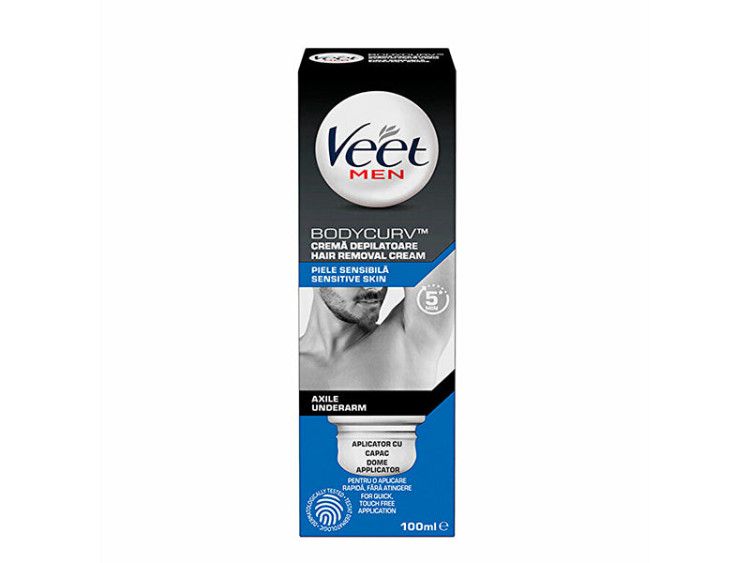 Veet crema depilatoare barbati piele sensibila 100 ml - poza produsului