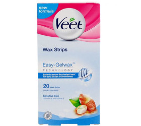 Veet Benzi ceara rece pentru corp piele sensibila Easy-Gel, 20 benzi