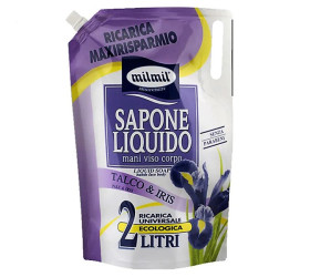 Mil Mil Sapun lichid Talc Iris 2L Rezerva
