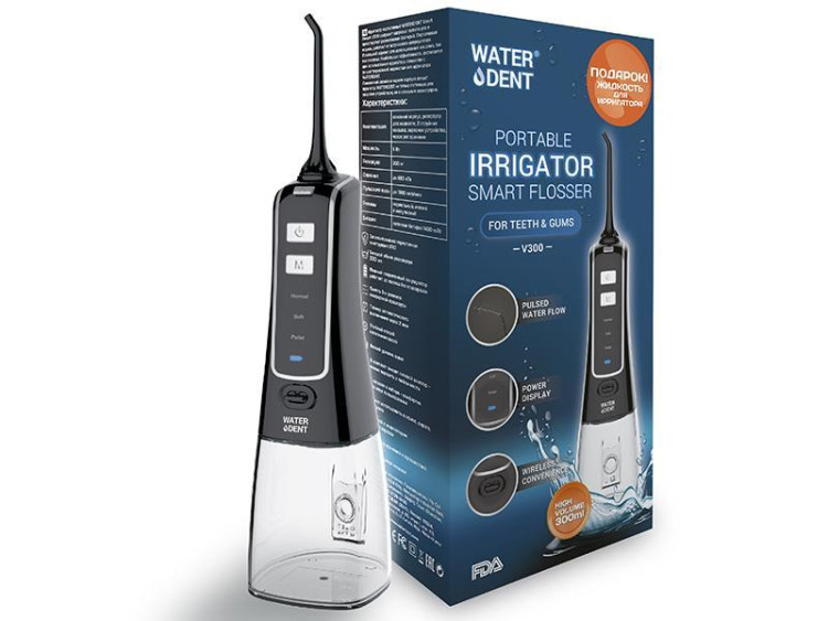 Global White Irigator bucal 300W + Lichid pu irigator cadou - poza produsului