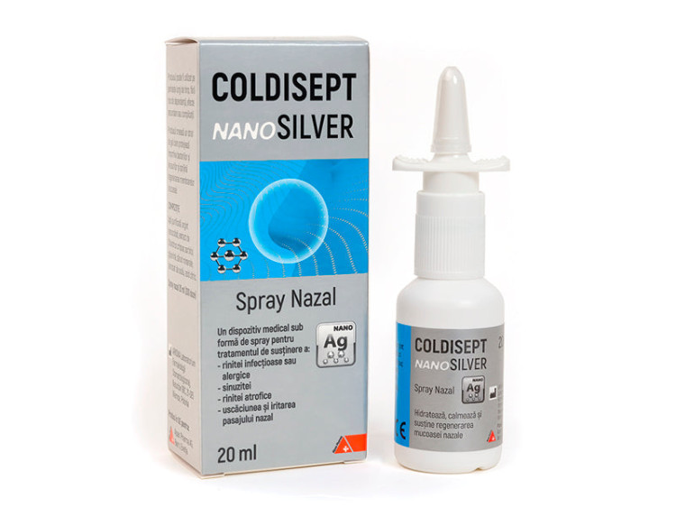 Coldisept Nanosilver spray nazal 20ml - poza produsului