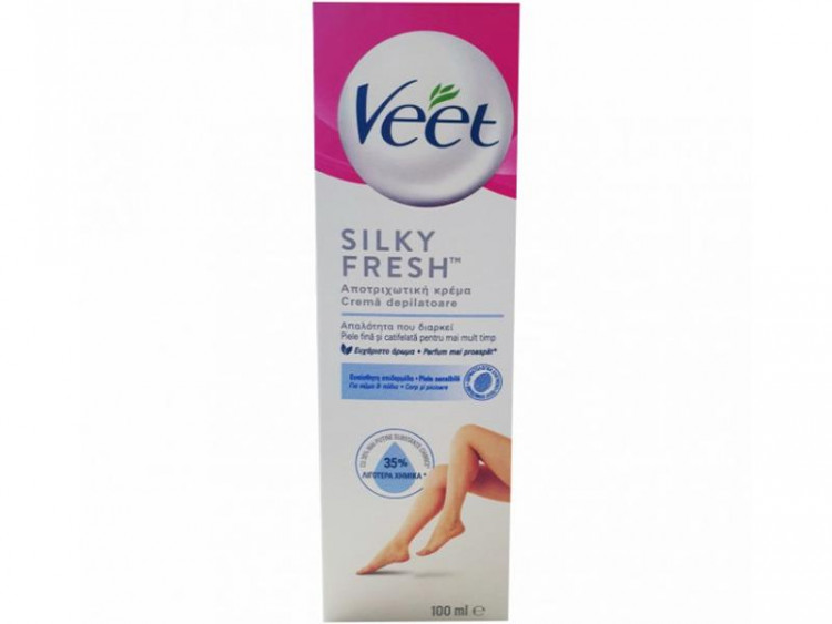 Veet Crema depilatoare pentru piele normala Silky Fresh 100ml - poza produsului