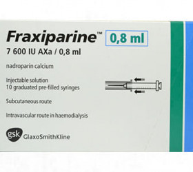 Fraxiparin 7600UI anti xa/0.8ml sol.inj.ser.