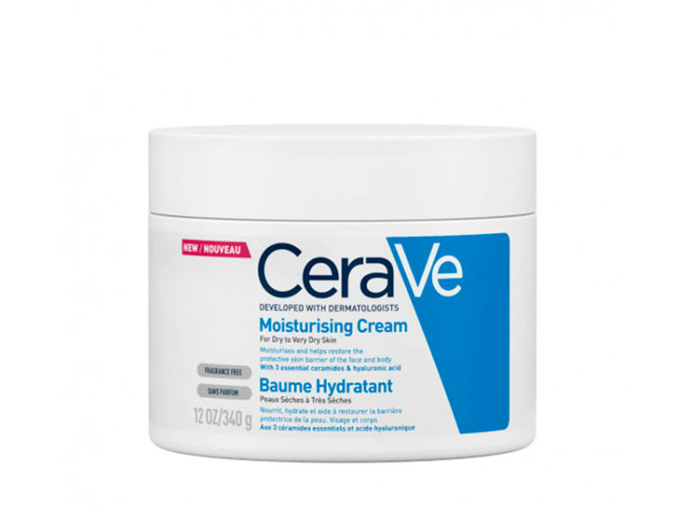 CeraVe Crema hidratanta pentru fata si corp, piele uscata si foarte uscata 340g - poza produsului