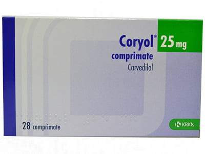 Coryol 25mg comp. - poza produsului