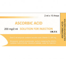 Acid ascorbic 10% pulb.sol.inj. 2ml