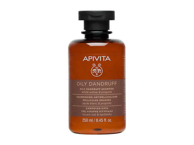 Apivita Sampon Oily Dandruff contra matretii white willow & propolis 250ml - poza produsului