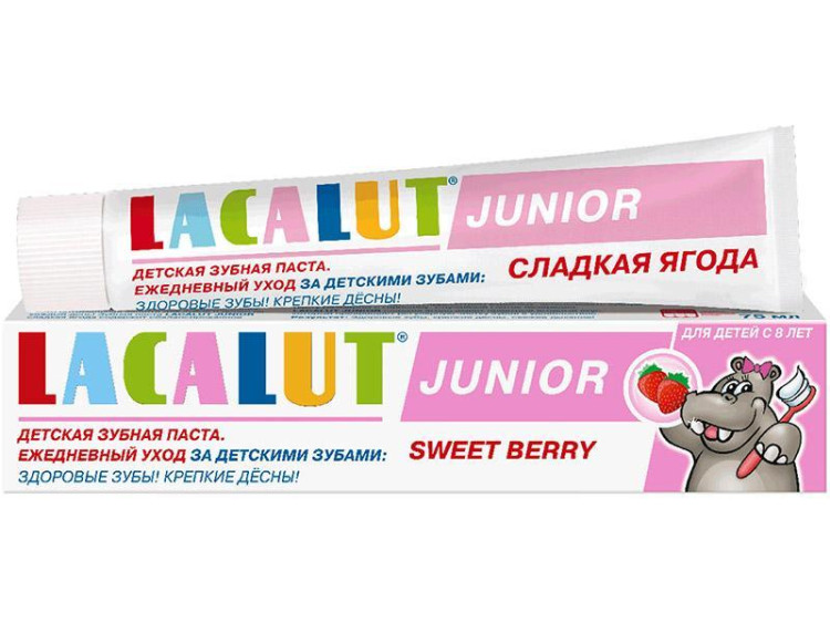 Lacalut Pasta d. Junior Sweet Berry 8+ 75ml - poza produsului