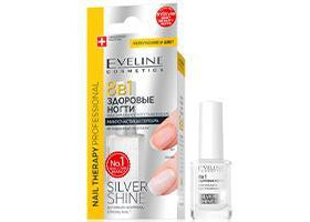 Nail Therapy Prof.Prep. 8 in1 Oja Silver Shine 12ml