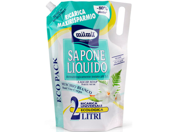 Mil Mil Sapun lichid Musc Alb 2L Rezerva - poza produsului
