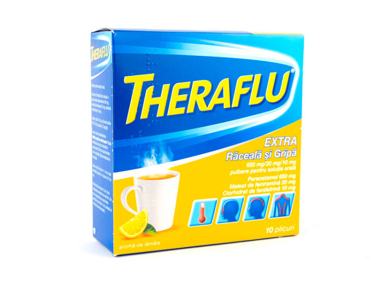 TheraFlu Cold&flu pulb.sol.orala Extra Lamiie - poza produsului