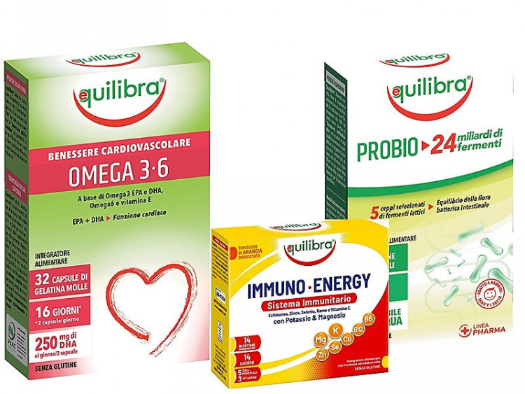 Equilibra Set Imuno (Immuno Energy, Omega 3-6, Probio 24miliardi) - poza produsului