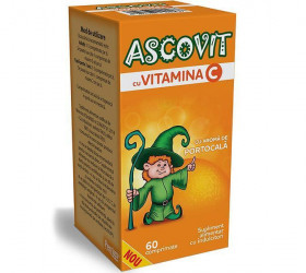 Ascovit cu Vitamina C Portocala 100mg comp.