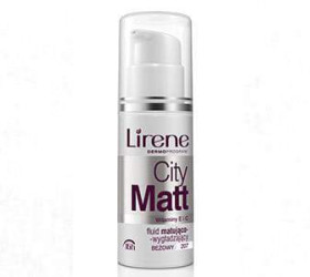 Lirene City Matt Fond de ten cu efect de netezire si matifiant  Bej 30ml E06207