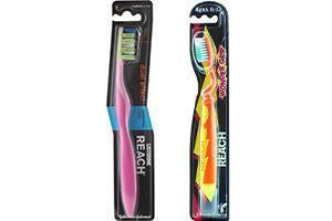 Reach Periuta d.Dual Effect Medium+ Wonder Grip periuta de dinti pu copii (6-12ani) - poza produsului