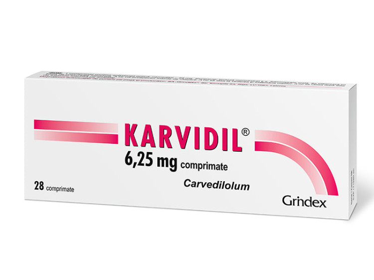 Karvidil 6.25mg comp. - poza produsului