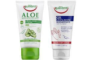 Equilibra Aloe Crema pentru maini si unghii 75ml+Dezinfectant Gel alcool 60% 75ml Cadou - poza produsului