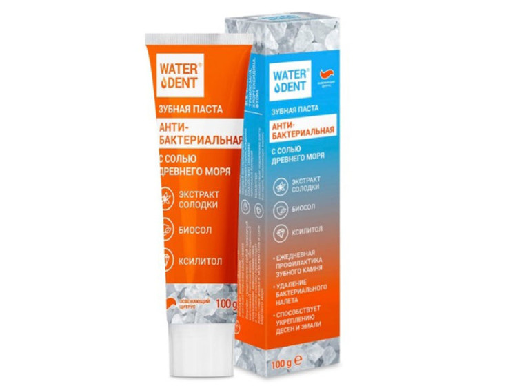 Global White pasta de dinti Waterdent antibacteriala 100g - poza produsului