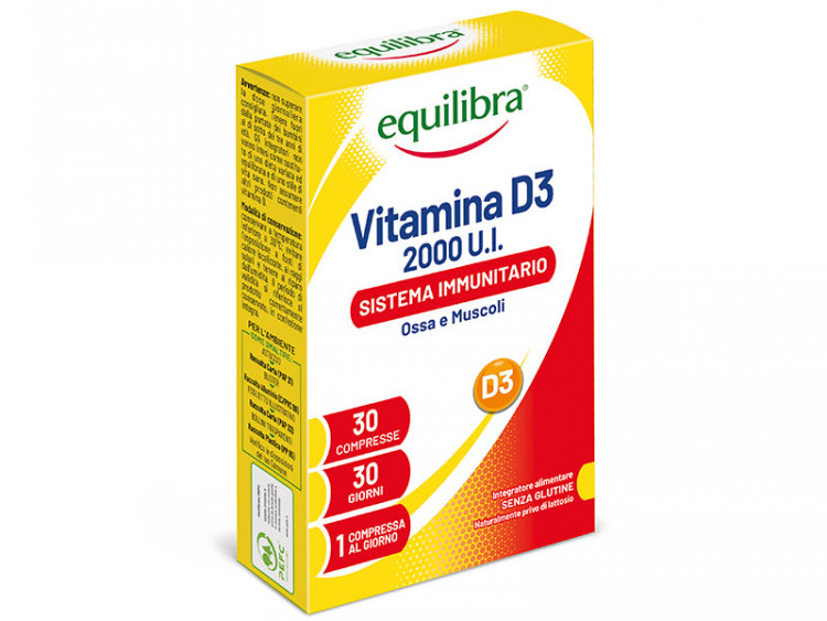 Equilibra Vitamina D3 2000 UI  comp. - poza produsului