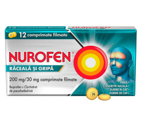 Nurofen raceala si gripa comp.film.